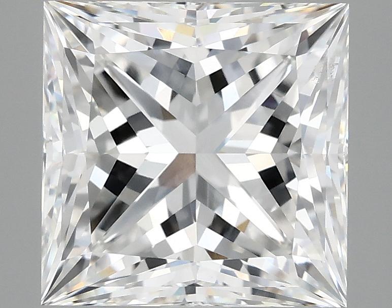 4.08 Carat Princess Shaped Ideal Cut VVS2 IGI Certified Lab Grown Diamond