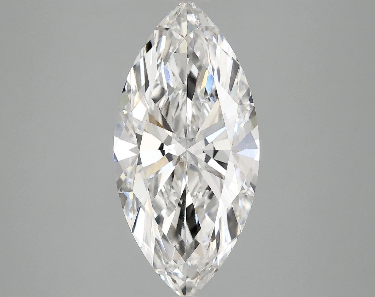 2.99 Carat Marquise Shaped Excellent Cut VVS2 IGI Certified Lab Grown Diamond