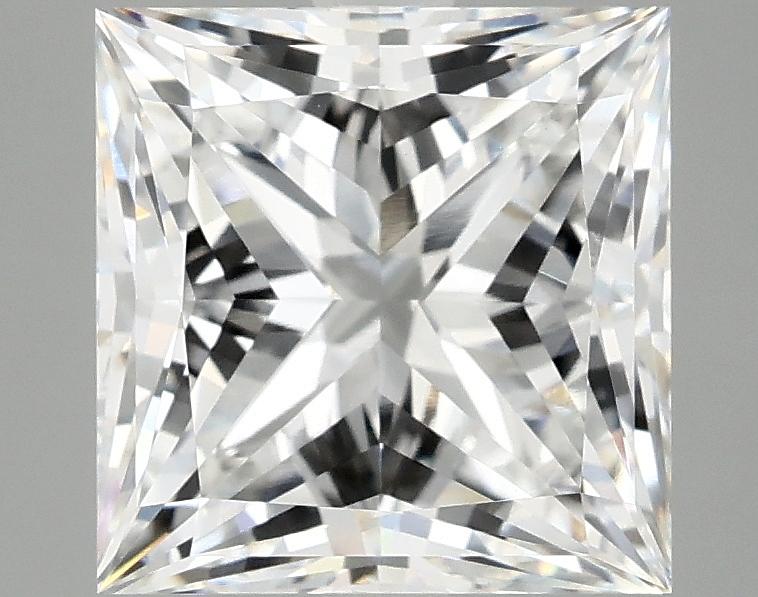 4.07 Carat Princess Shaped Ideal Cut VVS2 IGI Certified Lab Grown Diamond