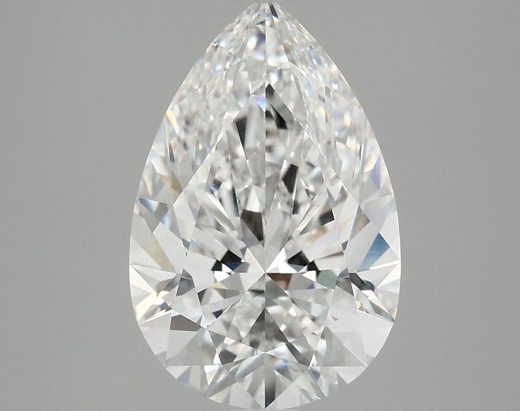 3.09 Carat Pear Shaped Excellent Cut VVS2 IGI Certified Lab Grown Diamond