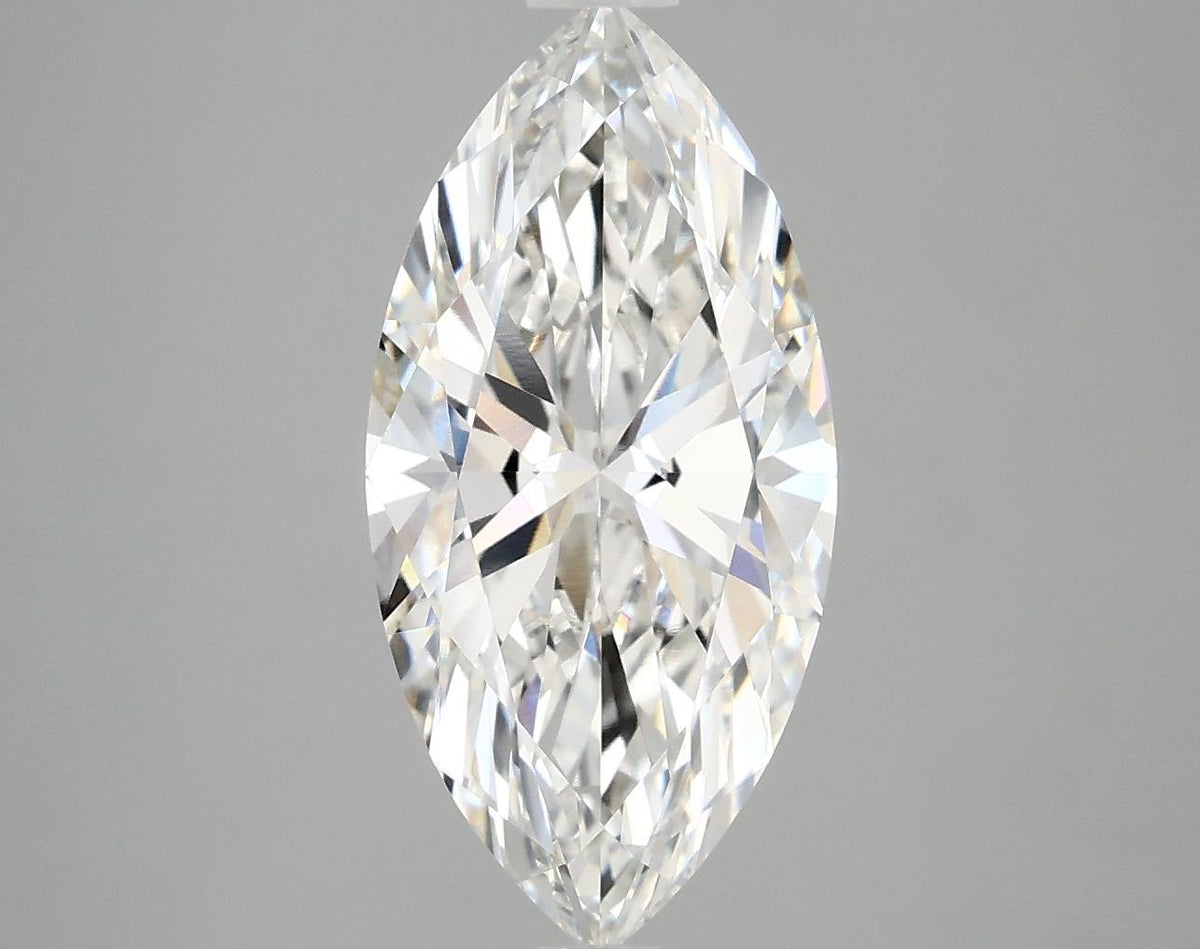 3.01 Carat Marquise Shaped Ideal Cut VVS2 IGI Certified Lab Grown Diamond
