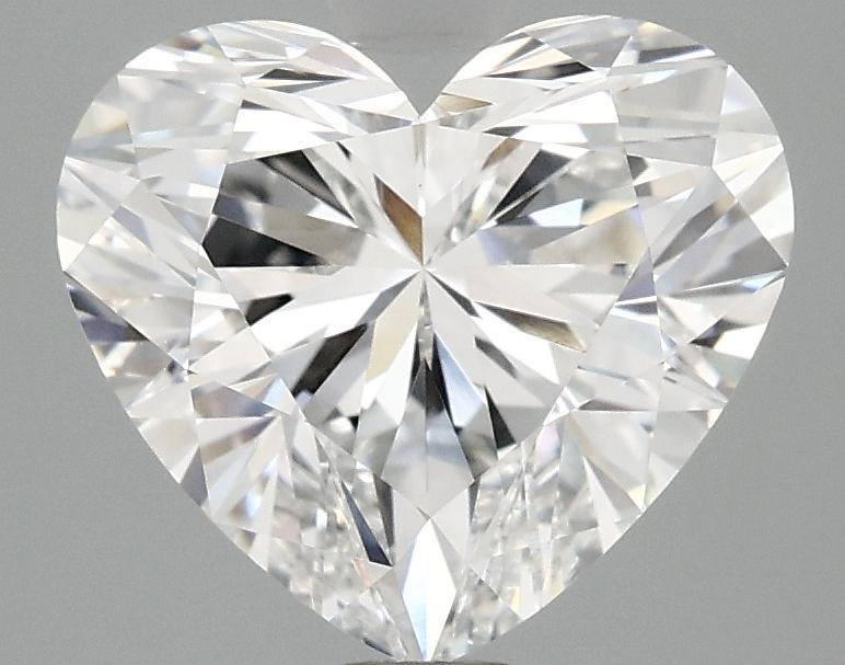 2.98 Carat Heart Shaped Ideal Cut VVS2 IGI Certified Lab Grown Diamond