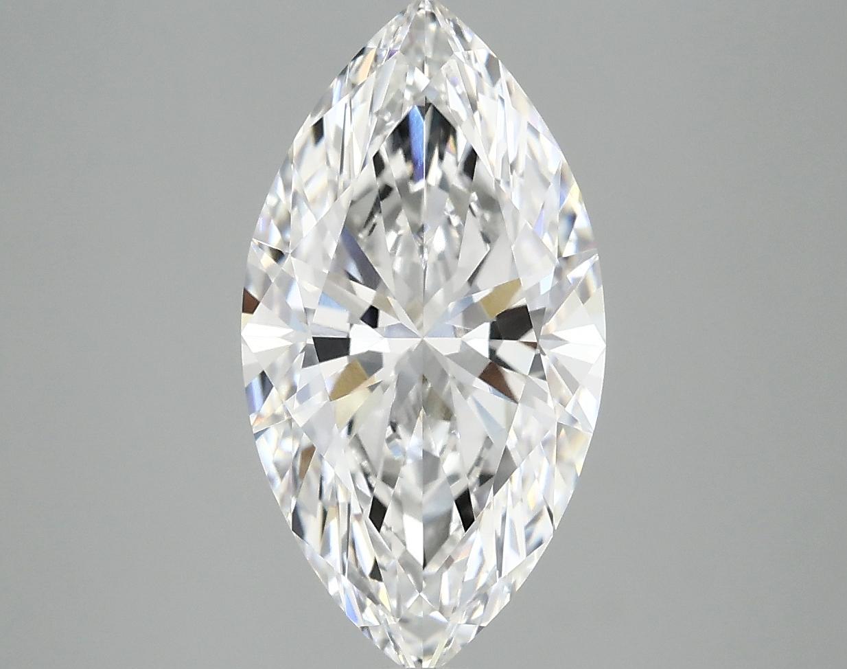 3.04 Carat Marquise Shaped Excellent Cut VVS2 IGI Certified Lab Grown Diamond