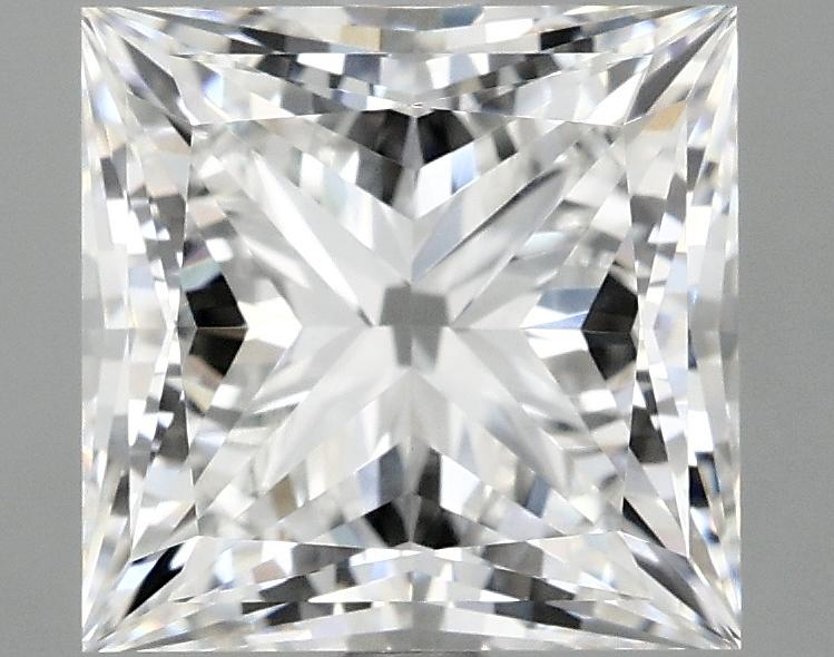 4.08 Carat Princess Shaped Ideal Cut VVS2 IGI Certified Lab Grown Diamond