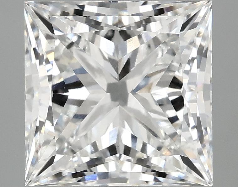 4.19 Carat Princess Shaped Ideal Cut VVS2 IGI Certified Lab Grown Diamond