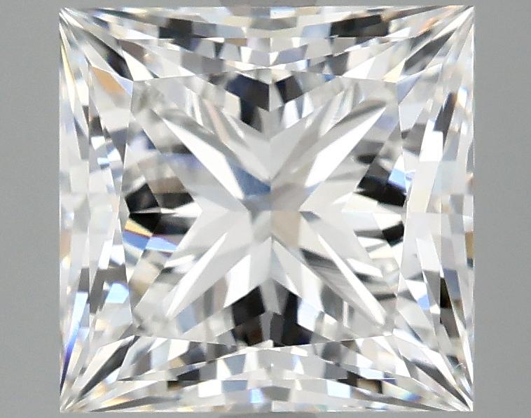 4.12 Carat Princess Shaped Ideal Cut VVS2 IGI Certified Lab Grown Diamond