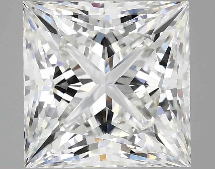 4.04 Carat Princess Shaped Ideal Cut VVS2 IGI Certified Lab Grown Diamond