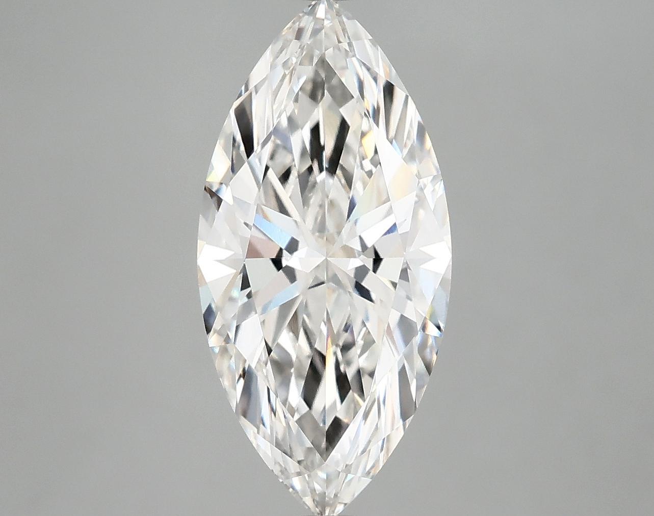 3.02 Carat Marquise Shaped Excellent Cut VVS2 IGI Certified Lab Grown Diamond