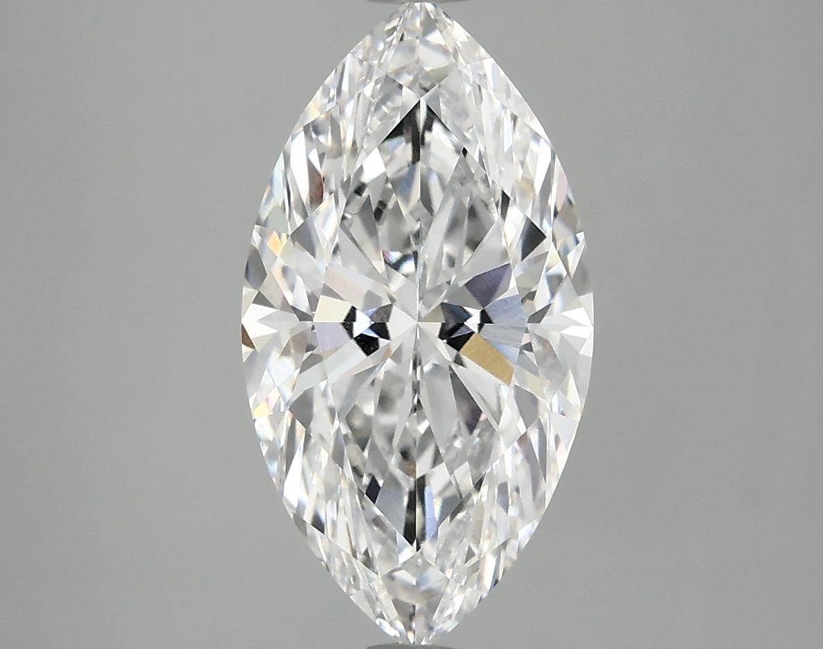 3.03 Carat Marquise Shaped Excellent Cut VVS2 IGI Certified Lab Grown Diamond