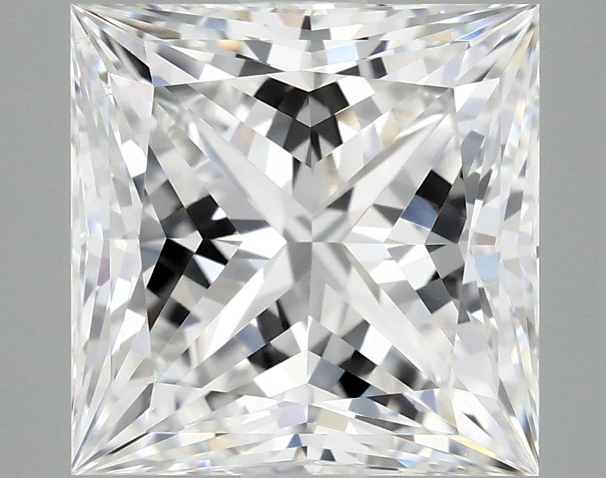 2.58 Carat Princess Shaped Ideal Cut VVS2 IGI Certified Lab Grown Diamond