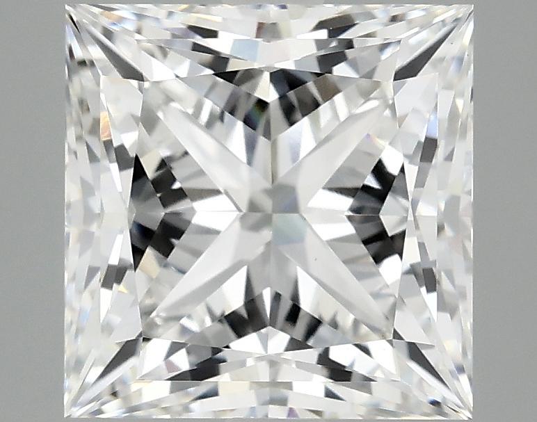 4.14 Carat Princess Shaped Ideal Cut VVS2 IGI Certified Lab Grown Diamond