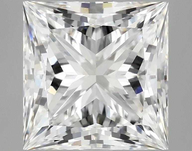 4.12 Carat Princess Shaped Ideal Cut VVS2 IGI Certified Lab Grown Diamond