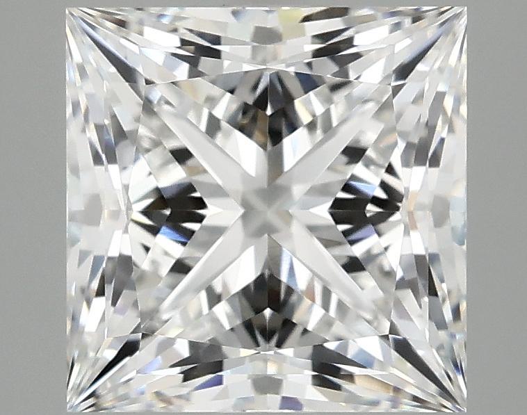 4.07 Carat Princess Shaped Ideal Cut VVS2 IGI Certified Lab Grown Diamond