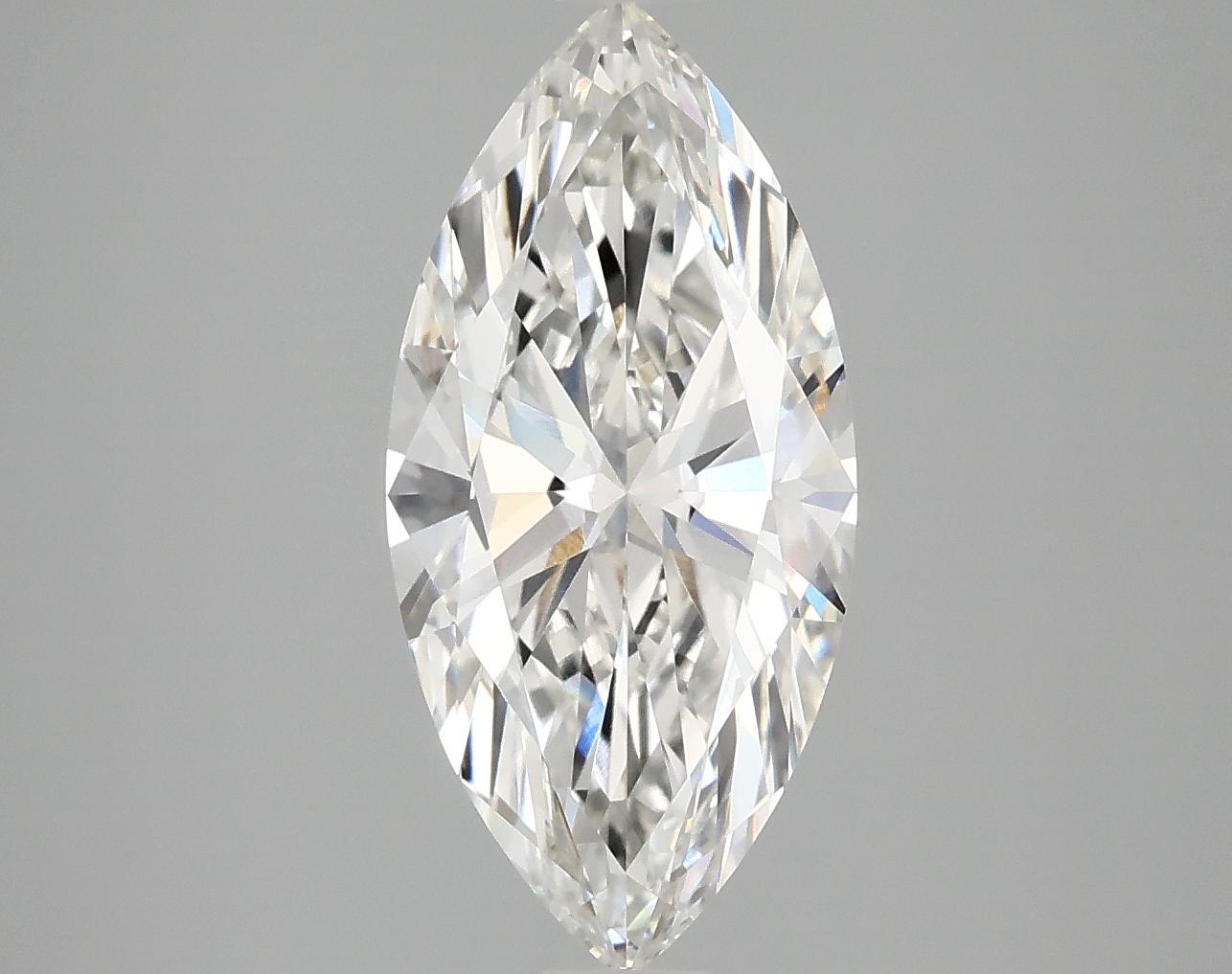 2.98 Carat Marquise Shaped Excellent Cut VVS2 IGI Certified Lab Grown Diamond