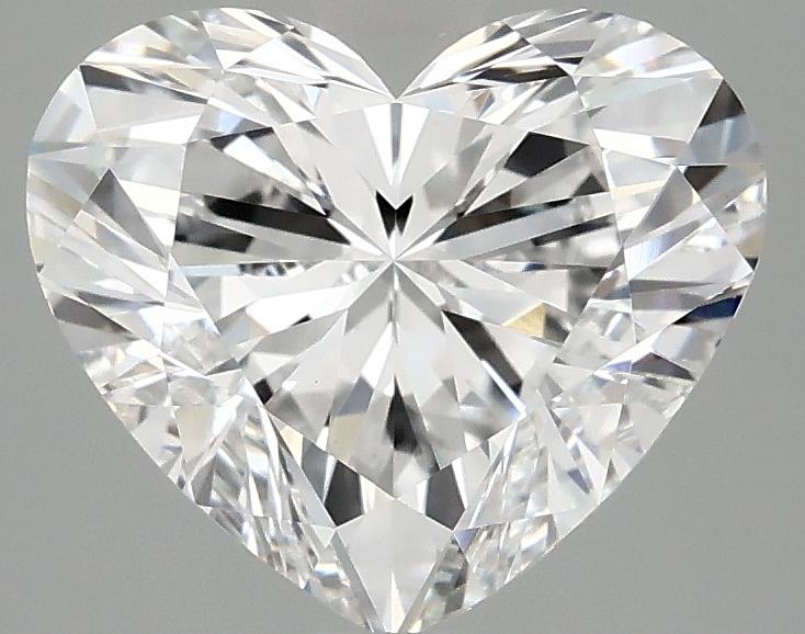 2.97 Carat Heart Shaped Ideal Cut VVS2 IGI Certified Lab Grown Diamond