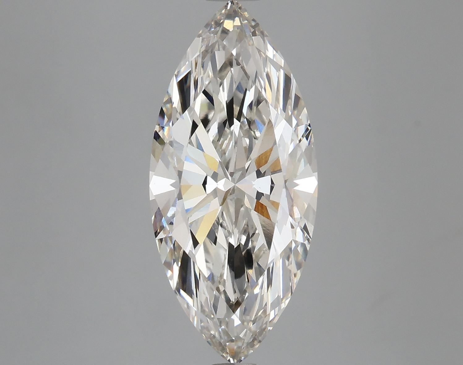 4.06 Carat Marquise Shaped Excellent Cut VS1 IGI Certified Lab Grown Diamond