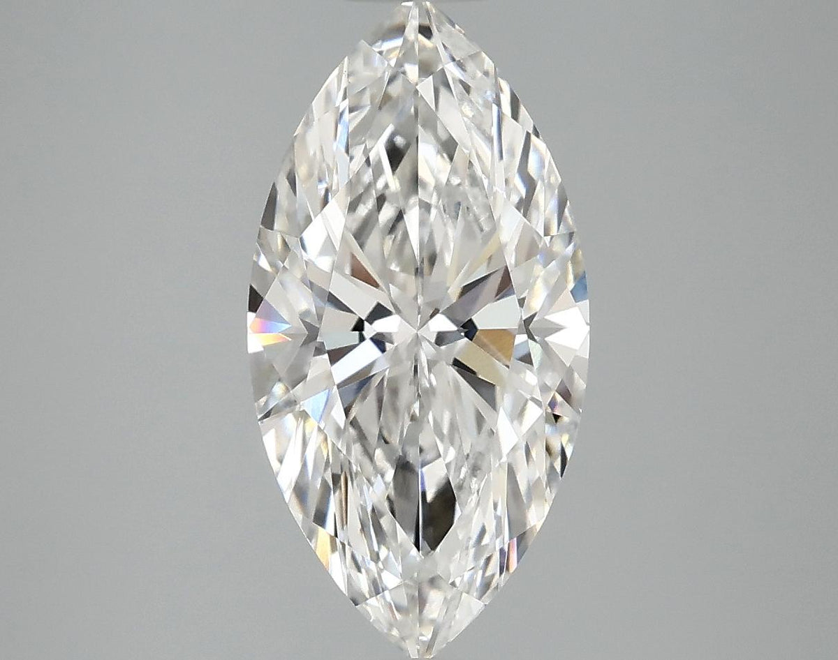 2.97 Carat Marquise Shaped Ideal Cut VVS2 IGI Certified Lab Grown Diamond
