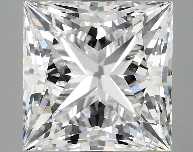 4.13 Carat Princess Shaped Ideal Cut VVS2 IGI Certified Lab Grown Diamond