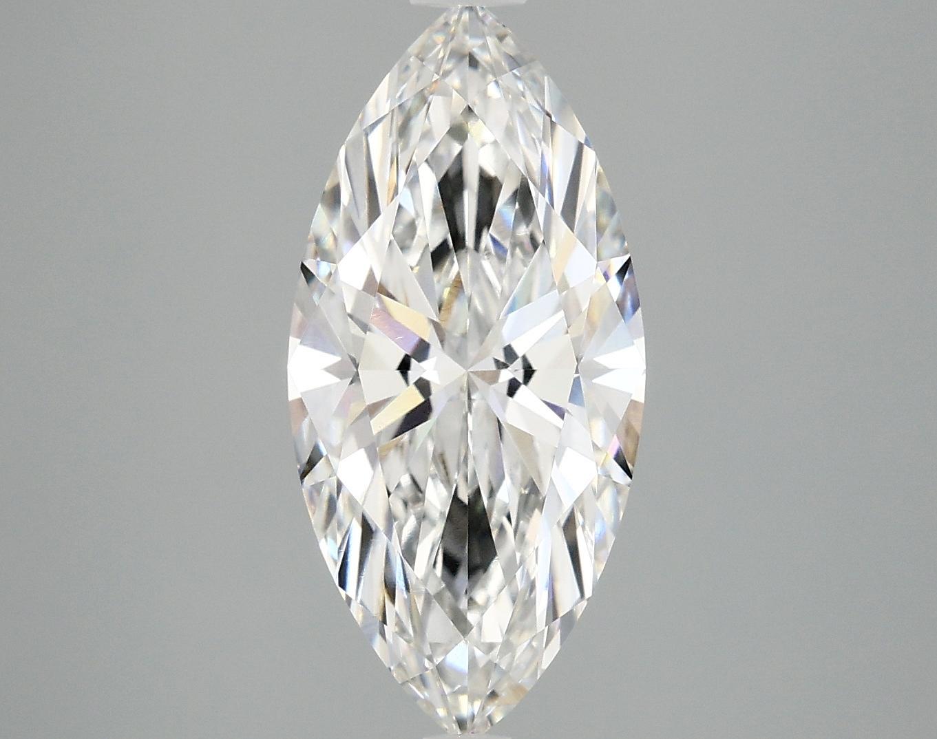 3.08 Carat Marquise Shaped Excellent Cut VVS2 IGI Certified Lab Grown Diamond