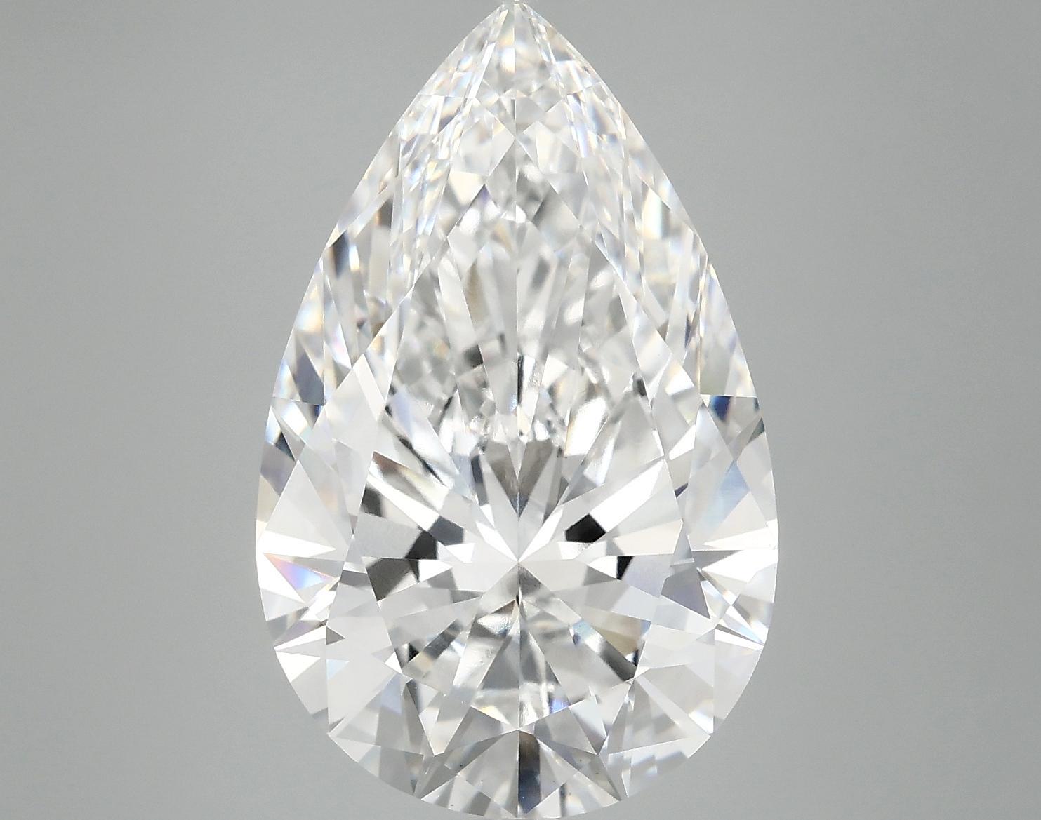 6.9 Carat Pear Shaped Ideal Cut VVS2 IGI Certified Lab Grown Diamond