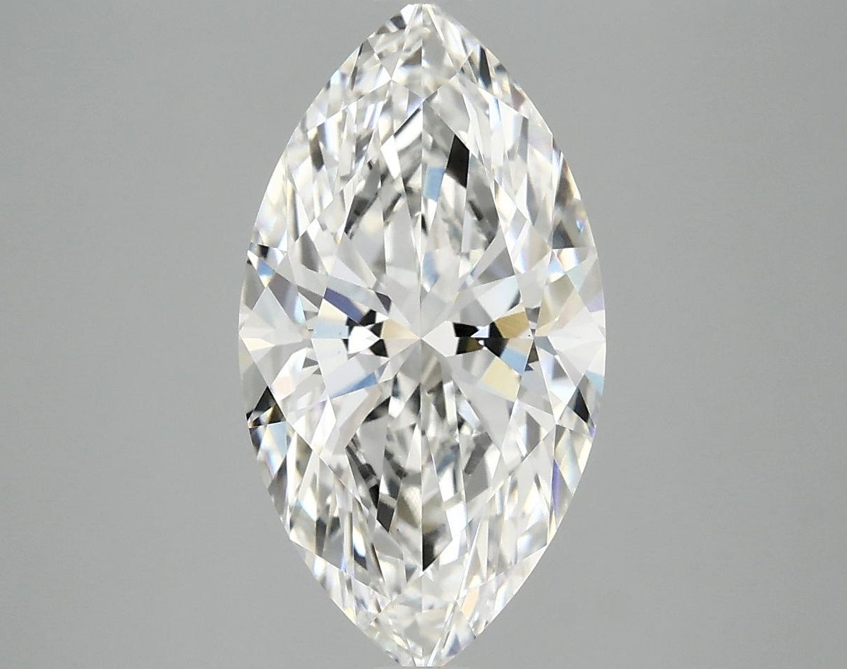 3.08 Carat Marquise Shaped Excellent Cut VVS2 IGI Certified Lab Grown Diamond