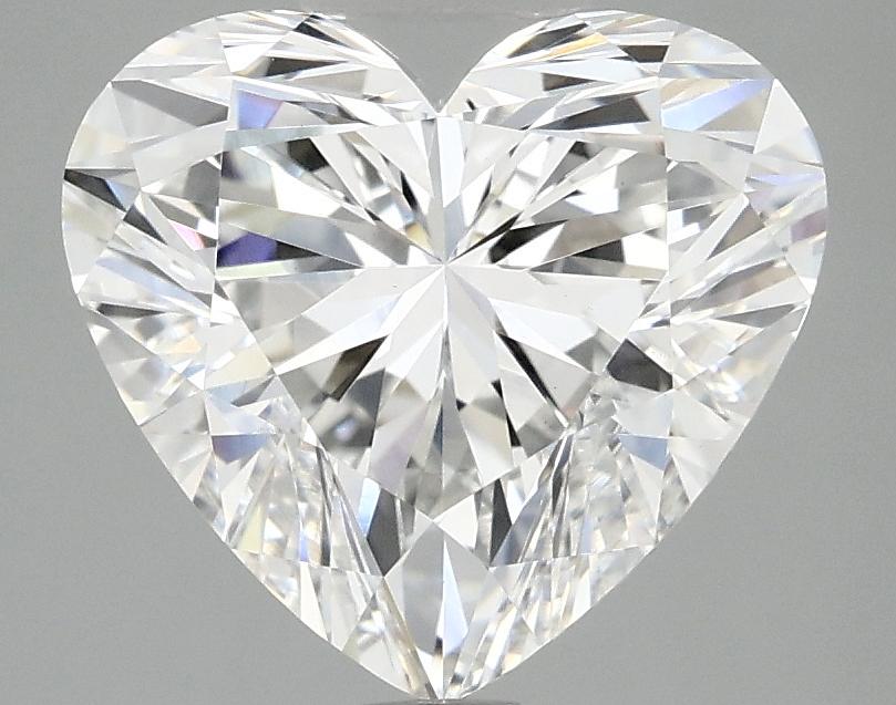 3.08 Carat Heart Shaped Ideal Cut VVS2 IGI Certified Lab Grown Diamond