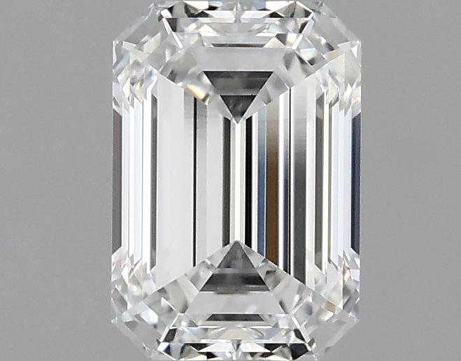 0.98 Carat Emerald Shaped Ideal Cut VVS2 IGI Certified Lab Grown Diamond