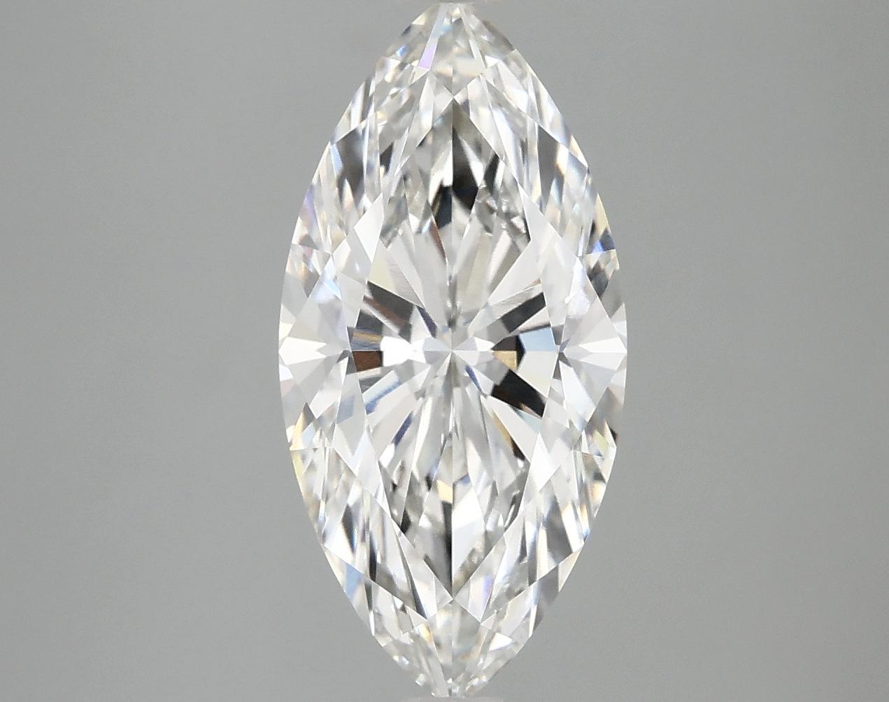 3.09 Carat Marquise Shaped Excellent Cut VVS2 IGI Certified Lab Grown Diamond
