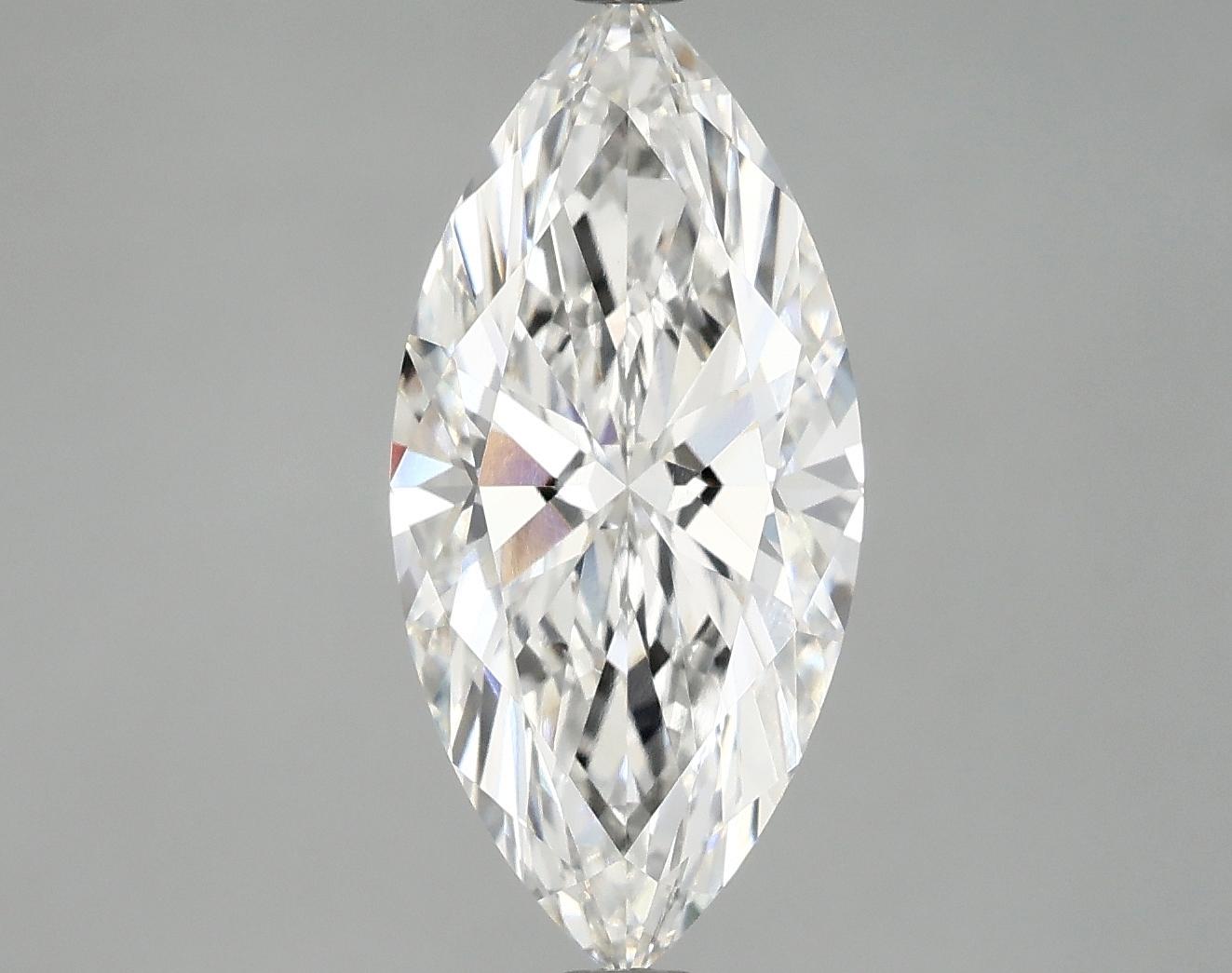 3.08 Carat Marquise Shaped Excellent Cut VVS2 IGI Certified Lab Grown Diamond