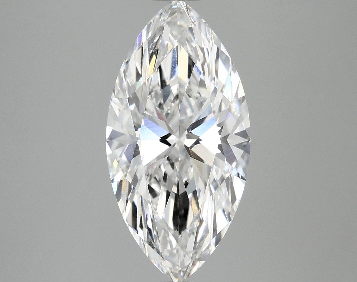 2.98 Carat Marquise Shaped Ideal Cut VVS2 IGI Certified Lab Grown Diamond