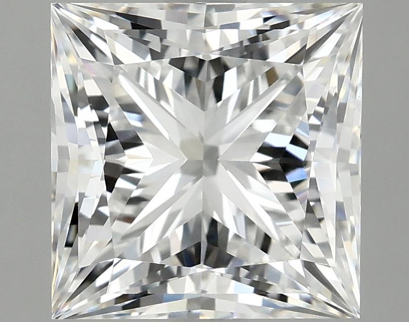 2.56 Carat Princess Shaped Ideal Cut VVS2 IGI Certified Lab Grown Diamond