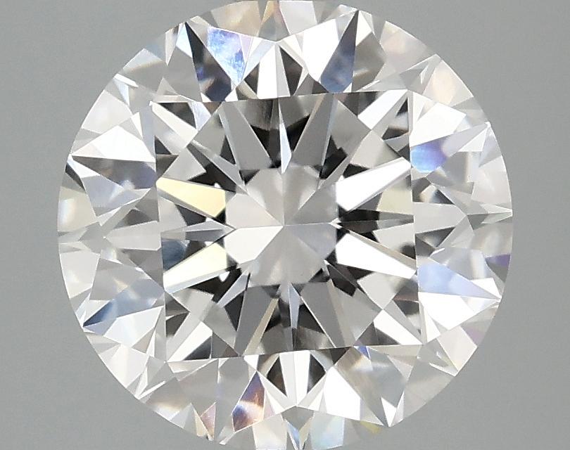 3.08 Carat Round Shaped Excellent Cut VVS2 IGI Certified Lab Grown Diamond