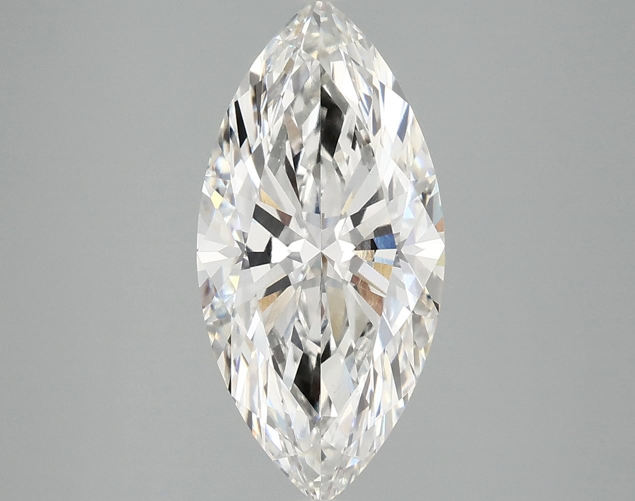 3.04 Carat Marquise Shaped Excellent Cut VVS2 IGI Certified Lab Grown Diamond
