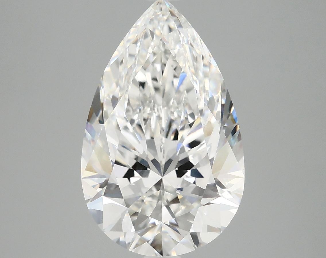 4.03 Carat Pear Shaped Ideal Cut VVS2 IGI Certified Lab Grown Diamond