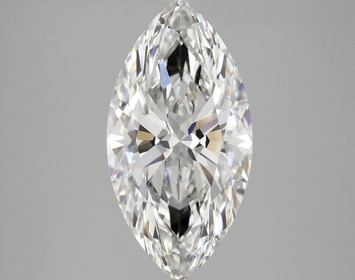 3.07 Carat Marquise Shaped Ideal Cut VVS2 IGI Certified Lab Grown Diamond
