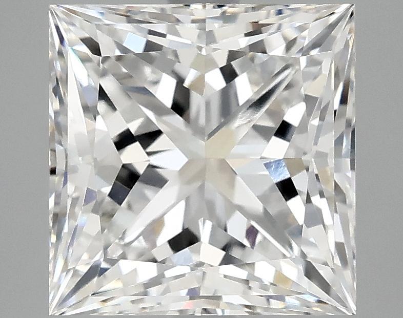 4.09 Carat Princess Shaped Ideal Cut VVS2 IGI Certified Lab Grown Diamond