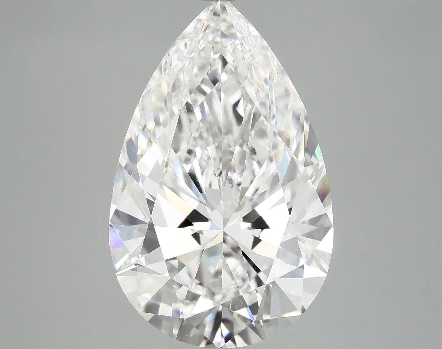 6.89 Carat Pear Shaped Ideal Cut VVS2 IGI Certified Lab Grown Diamond