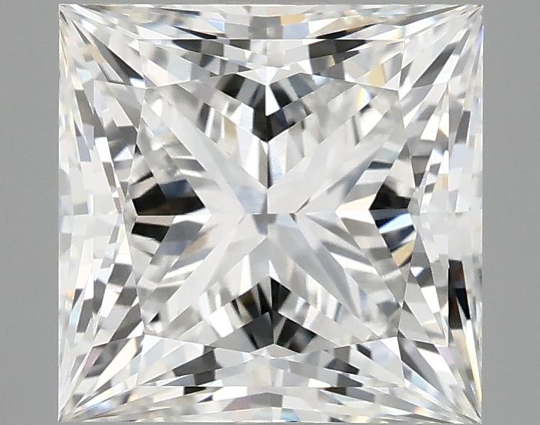 4.14 Carat Princess Shaped Ideal Cut VVS2 IGI Certified Lab Grown Diamond