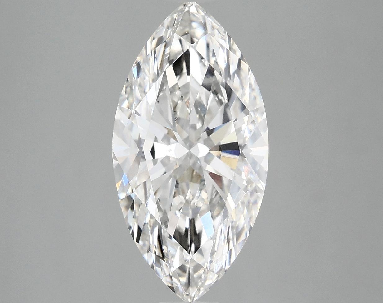 2.97 Carat Marquise Shaped Ideal Cut VS1 IGI Certified Lab Grown Diamond