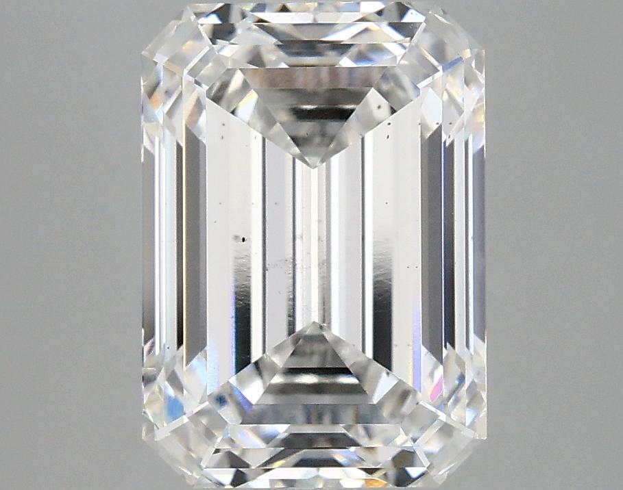 3.91 Carat Emerald Shaped Ideal Cut SI1 IGI Certified Lab Grown Diamond