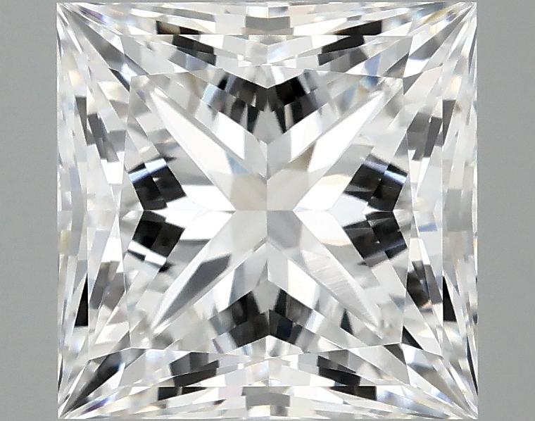 4.08 Carat Princess Shaped Ideal Cut VVS2 IGI Certified Lab Grown Diamond