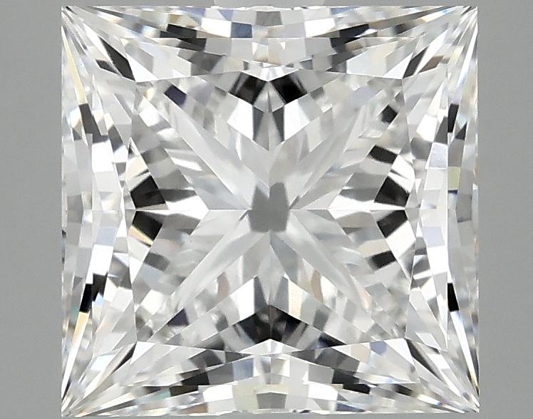 4.06 Carat Princess Shaped Ideal Cut VVS2 IGI Certified Lab Grown Diamond