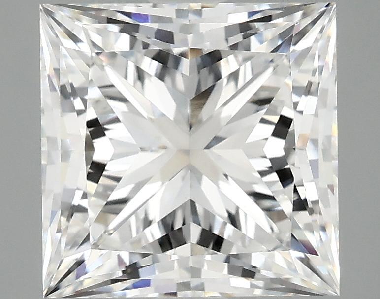 4.15 Carat Princess Shaped Ideal Cut VVS2 IGI Certified Lab Grown Diamond