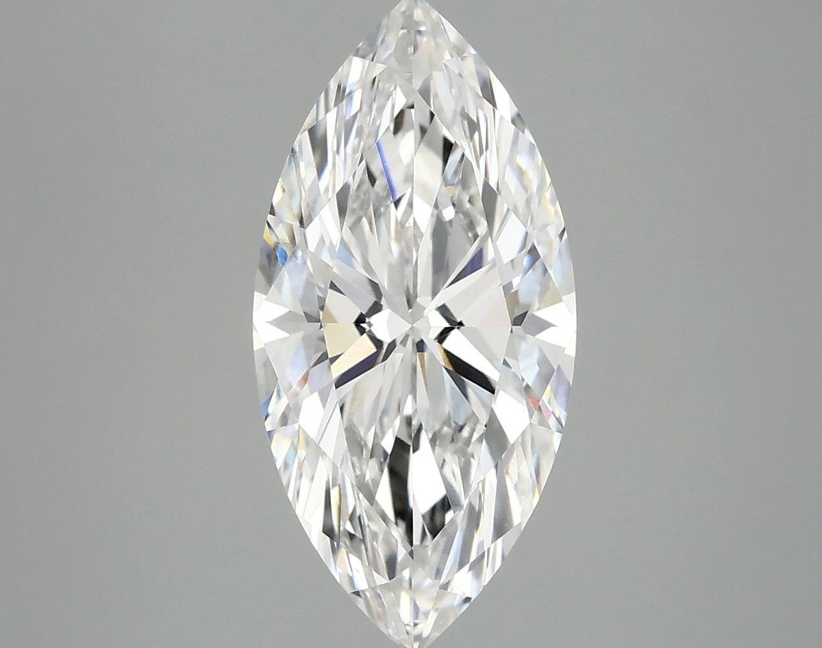 3.07 Carat Marquise Shaped Excellent Cut VVS2 IGI Certified Lab Grown Diamond