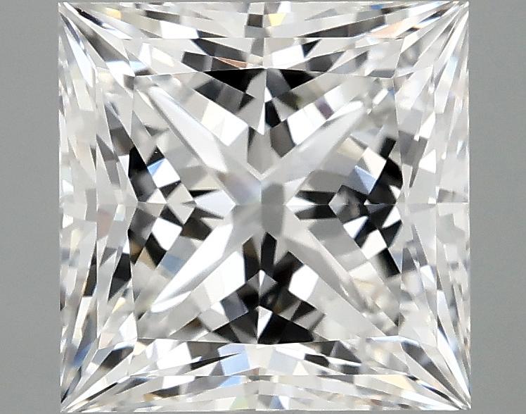 4.1 Carat Princess Shaped Ideal Cut VVS2 IGI Certified Lab Grown Diamond