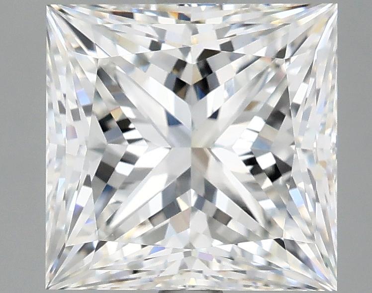 3.96 Carat Princess Shaped Ideal Cut VVS2 IGI Certified Lab Grown Diamond