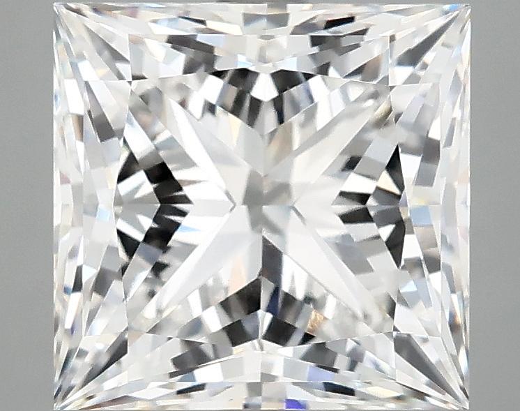 4.72 Carat Princess Shaped Ideal Cut VVS2 IGI Certified Lab Grown Diamond