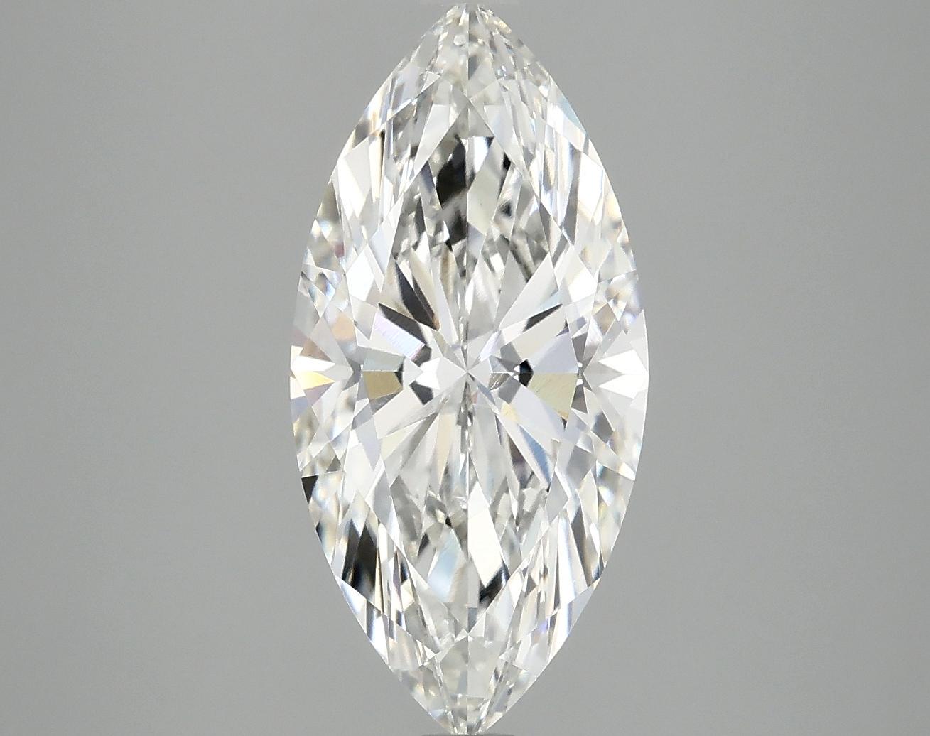 3.09 Carat Marquise Shaped Excellent Cut VVS2 IGI Certified Lab Grown Diamond