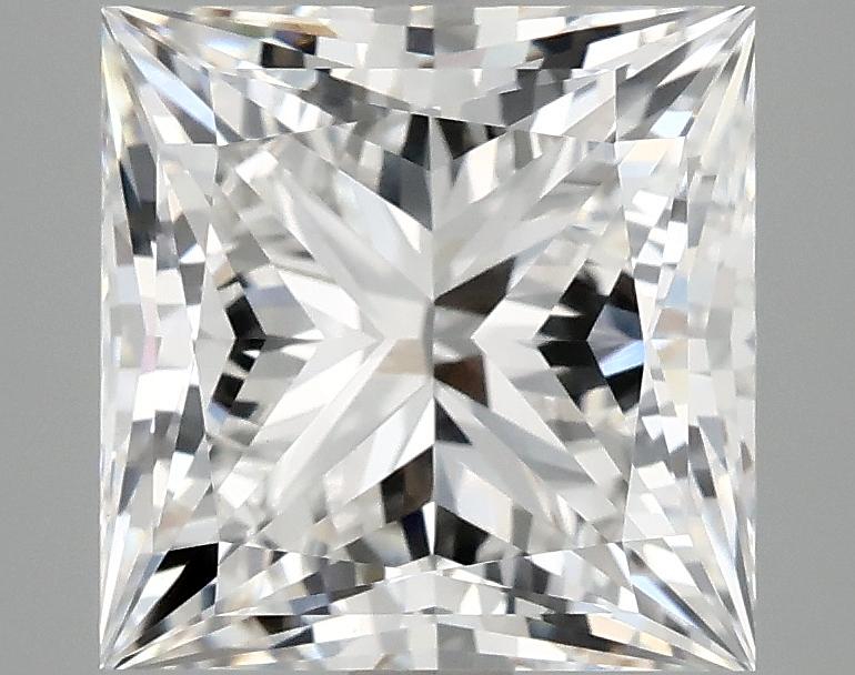 4.07 Carat Princess Shaped Ideal Cut VVS2 IGI Certified Lab Grown Diamond