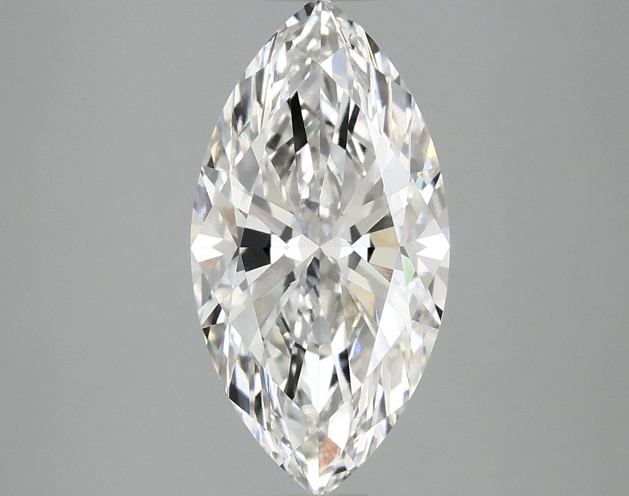 3.04 Carat Marquise Shaped Ideal Cut VVS2 IGI Certified Lab Grown Diamond